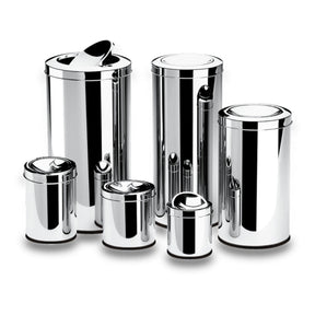 Lixeira com Tampa Basculante Brinox Decorline 47 Litros 30 x 70cm Aço Inoxidável