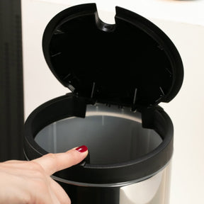 Lixeira com Tampa Press Brinox Linha Pia 4 Litros Ø 17 x 25 cm Aço Inoxidável