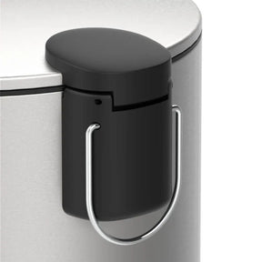 Lixeira com Pedal e Balde Brinox Spin 20 Litros Aço Inox Escovado