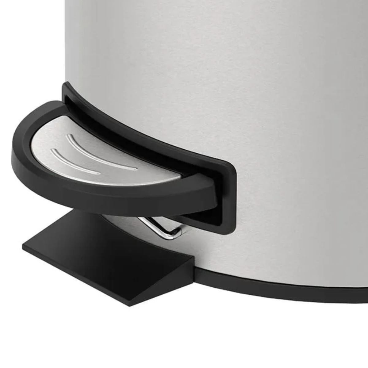 Lixeira com Pedal e Balde Brinox Spin 20 Litros Aço Inox Escovado