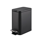 Lixeira com Pedal e Balde Brinox Frame 5 Litros Aço Carbono Preto