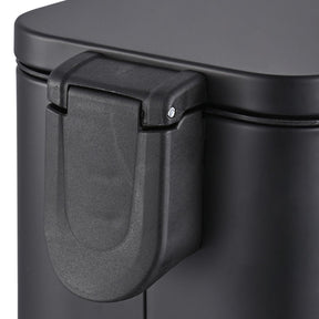 Lixeira com Pedal e Balde Brinox Frame 5 Litros Aço Carbono Preto