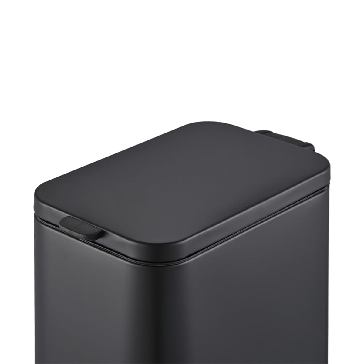 Lixeira com Pedal e Balde Brinox Frame 5 Litros Aço Carbono Preto