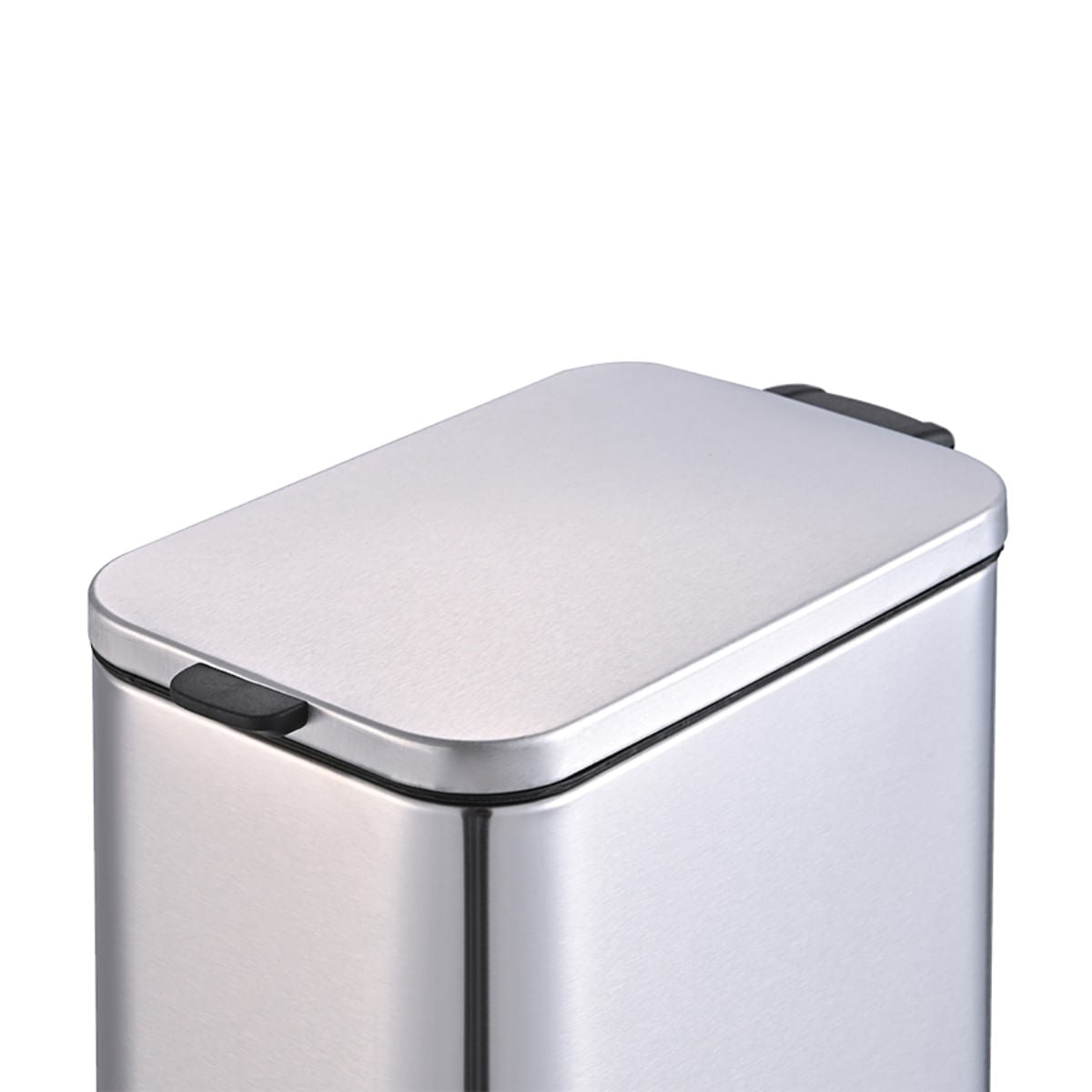 Lixeira com Pedal e Balde Brinox Frame 5 Litros Aço Inox Escovado
