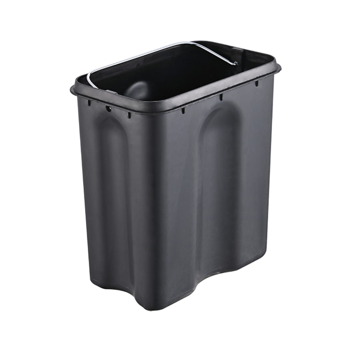 Lixeira com Pedal e Balde Brinox Frame 5 Litros Aço Carbono Preto