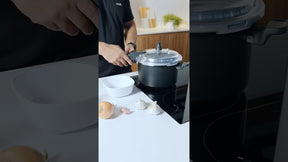 Panela de Pressão Indução Brinox Super Antiaderente Ceramic Life 4,2 Litros 20cm Preto