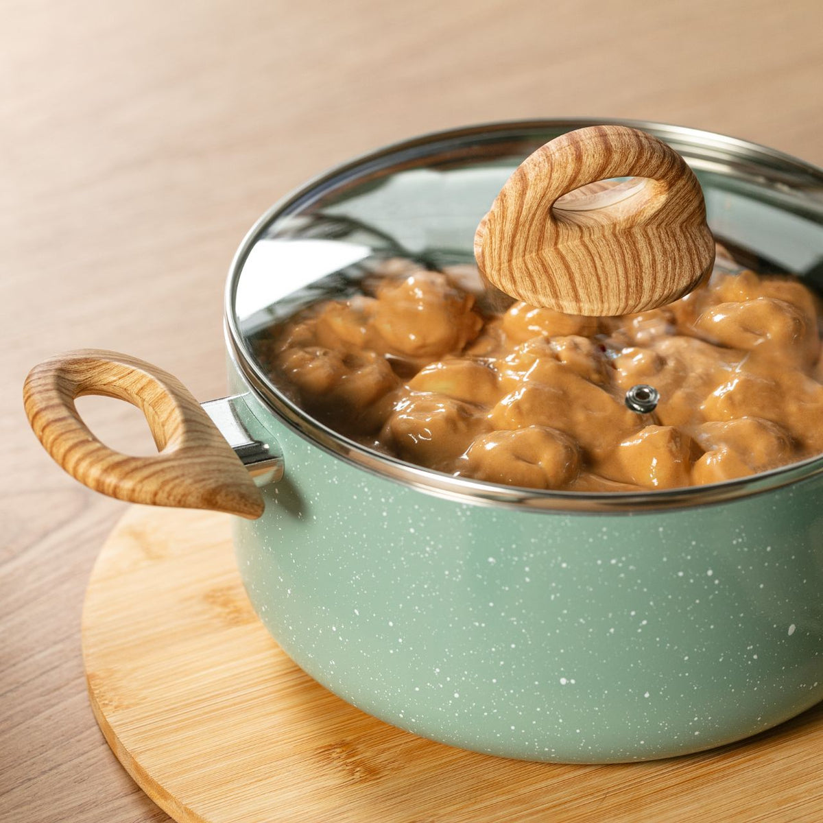 Caçarola de Indução com Tampa Brinox Botanika Antiaderente Ceramic Life Ø22cm 3,5 Litros