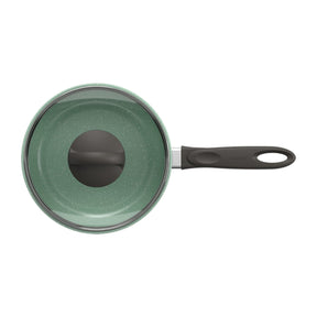 Panela com Tampa 16 cm Revestimento Cerâmico Antiaderente Mineral Resist Cor Verde Ceramic Life Suprema Brinox