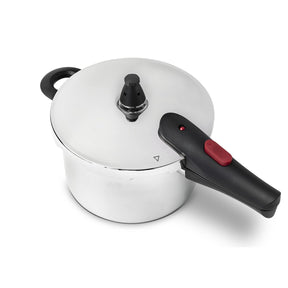 Panela de Pressão Inox Brinox Ultra com Fundo Triplo 4 Litros Ø20cm com 4 Dispostivos de Segurança