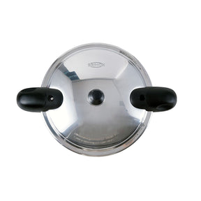 Panela de Pressão Indução Brinox Pressure Antiaderente Ceramic Life 5,4 Litros Borgonha