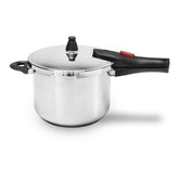 Panela de Pressão Inox Brinox Ultra com Fundo Triplo 4 Litros Ø20cm com 4 Dispostivos de Segurança