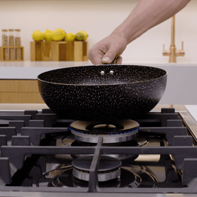 Jogo de Panelas Brinox Antiaderente Ceramic Life 6 Peças Suprema Preta