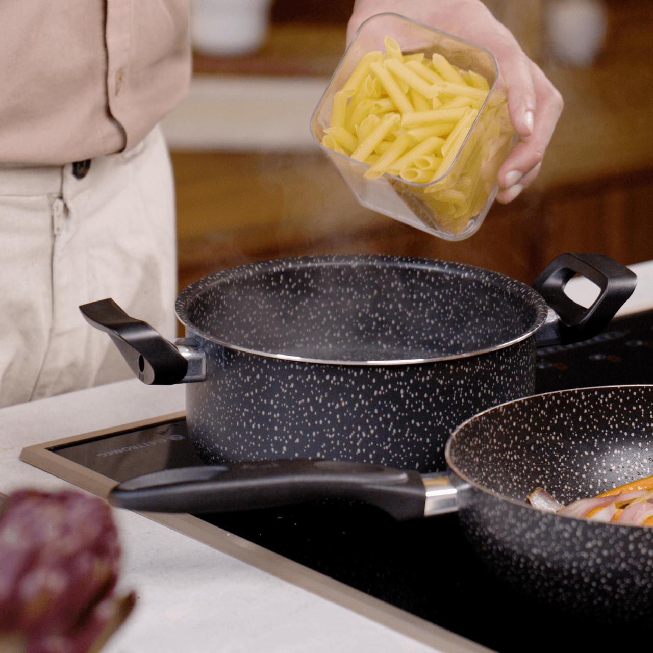 Jogo de Panelas Brinox Antiaderente Ceramic Life 6 Peças Suprema Preta