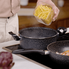 Jogo de Panelas Brinox Antiaderente Ceramic Life 6 Peças Suprema Preta