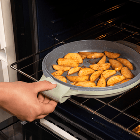 Jogo de Panelas Empilhável Brinox Loft 7 Peças Antiaderente Ceramic Life, Cabo Removível e Fundo de Indução – Verde