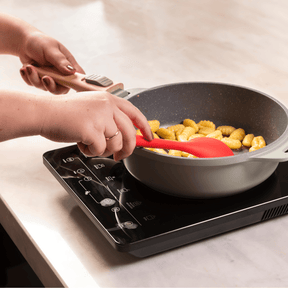 Jogo de Panelas Empilhável Brinox Loft 7 Peças Antiaderente Ceramic Life, Cabo Removível e Fundo de Indução – Verde