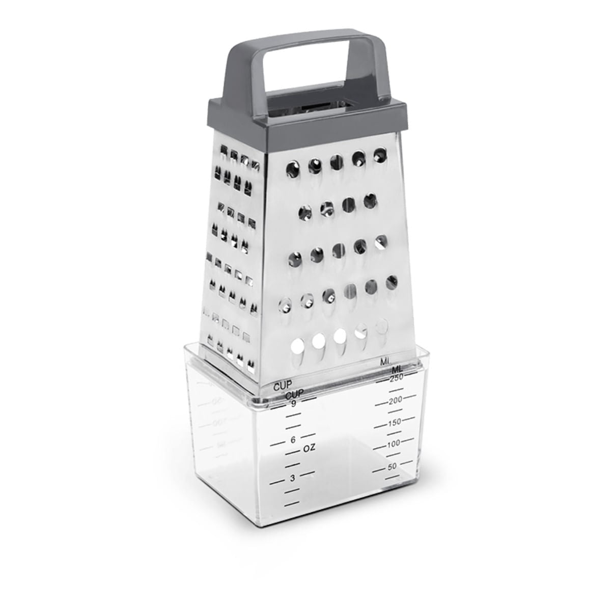 Ralador 4 Faces com Coletor Brinox Top Pratic 20,5 cm Aço Inox