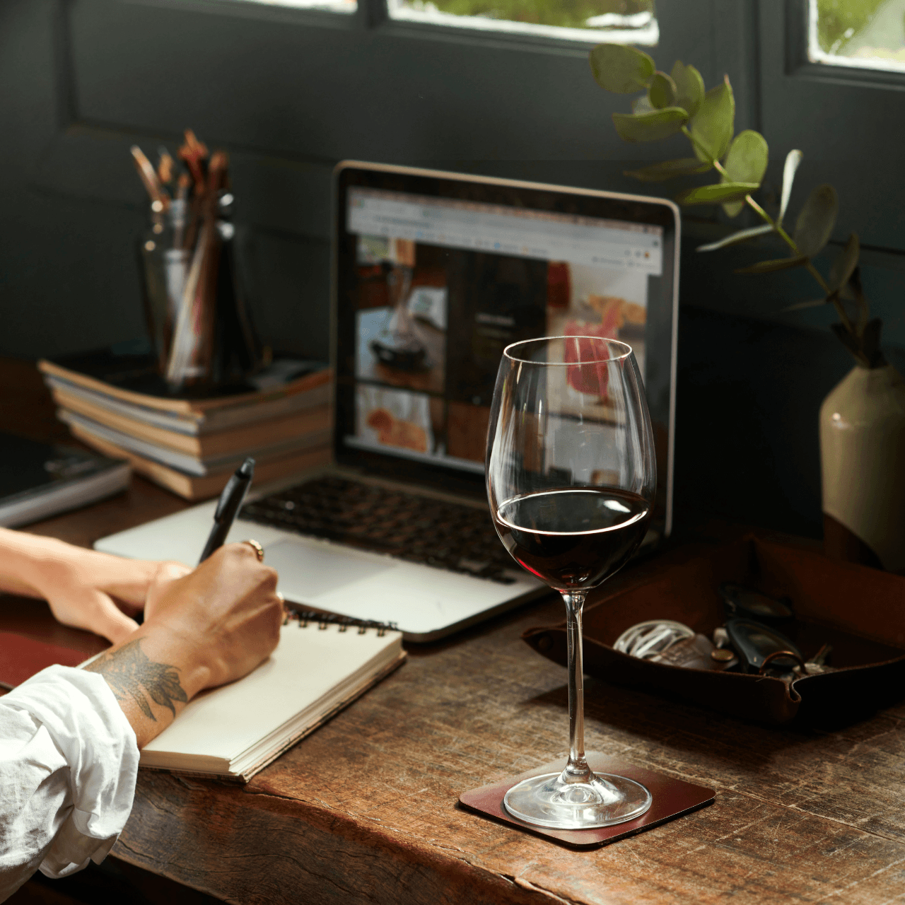 Taça para Vinho Tinto em Cristal Bohemia 450ml Haus Concept Fizzy