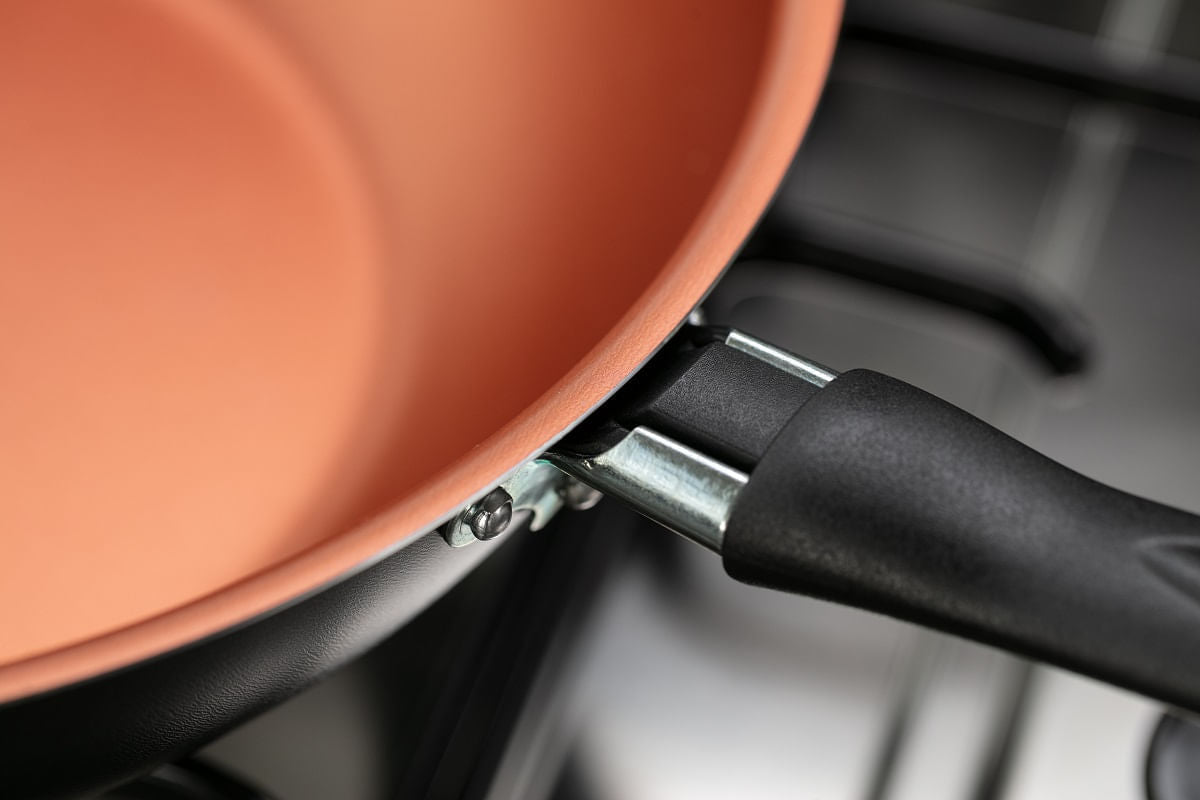 Wok Brinox Topázio Antiaderente Pro-flon Ø26cm 3 Litros Cinza Range