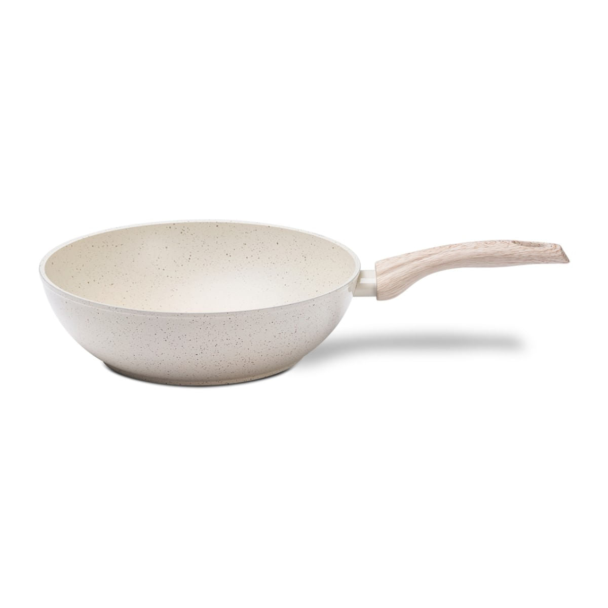 Wok de Indução com Tampa Brinox Sirius Antiaderente Ceramic Life Ø28cm 3,4 Litros Vanilla